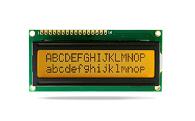 JXD1602A字符液晶 黃綠屏橙光