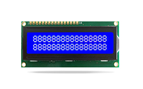 JXD1602A字符液晶 STN負顯蘭屏 白光