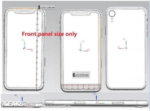 6.1寸廉價版iPhone CAD圖曝光:延續劉海屏設計 OLED屏幕換成LCD屏